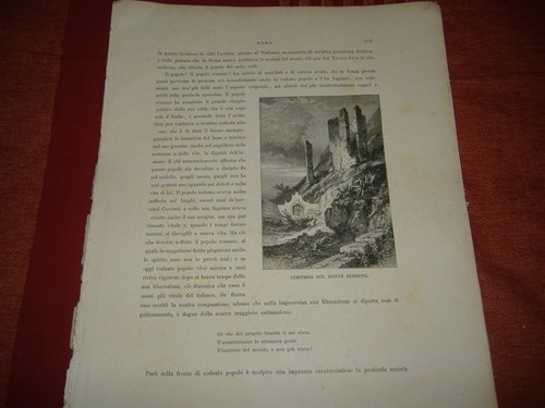 1800 incisione cimitero - cimitero, sul
