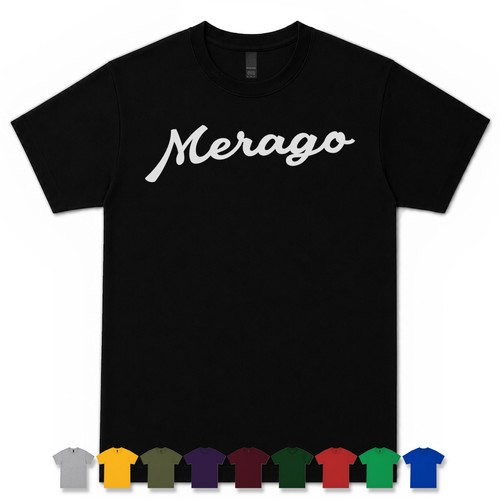 Maglietta merago retro script - maglietta,