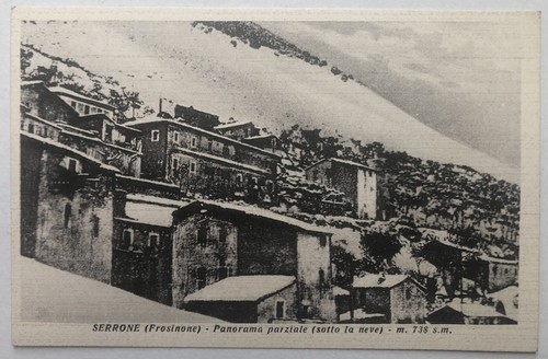 Cartolina serrone neve - serrone,