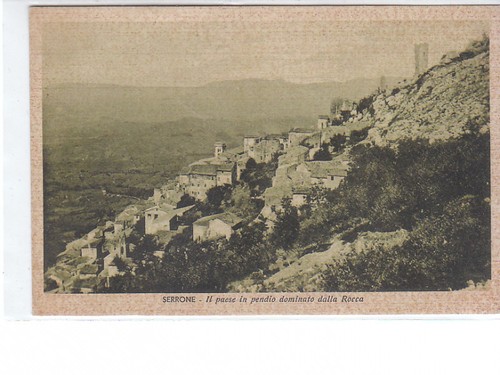 Cartolina serrone paese - cartolina,