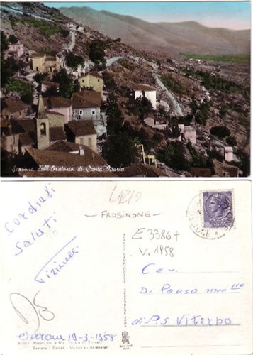 Cartolina epoca serrone - cartolina, d'epoca